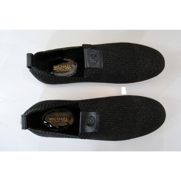 Michael Kors Juno Knit Slip On Sneaker Metallic Stretch Black / Bronze - Picture 6 of 9